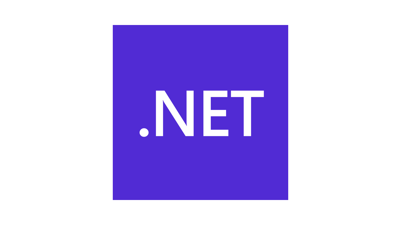 Logo ufficiale di .NET, la piattaforma di sviluppo di Microsoft interessata dall'aggiornamento di sicurezza