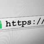 Barra degli indirizzi di un browser con il lucchetto e il prefisso https di una connessione cifrata