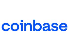 Il logo di Coinbase, exchange di criptovalute statunitense