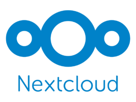 Logo ufficiale di Nextcloud, piattaforma open source per file e collaborazione
