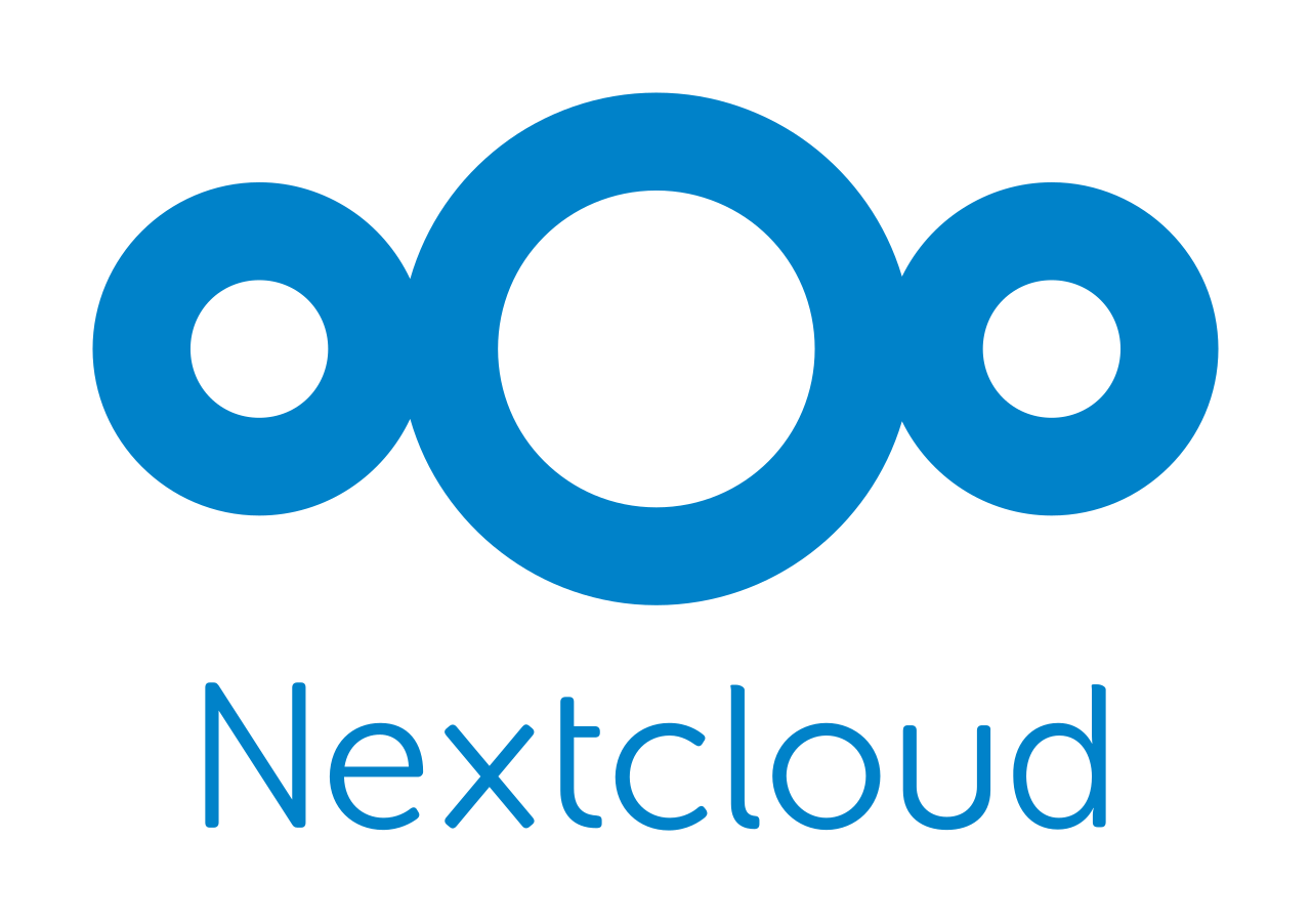 Logo ufficiale di Nextcloud, piattaforma open source per file e collaborazione