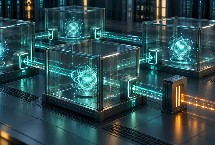 Illustrazione di ambienti digitali isolati per la sicurezza degli agenti AI