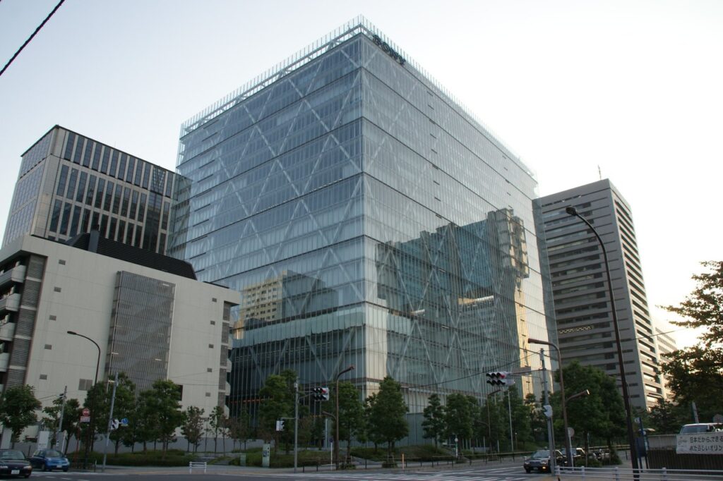 Il palazzo della sede di Sony a Minato, Tokyo